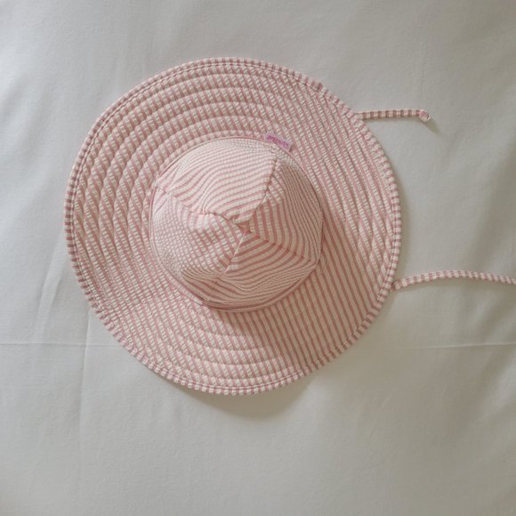 RuffleButts® Baby/Toddler Girls UPF 50+ Sun Protective Wide Brim Swimwea. - Picture 1 of 4